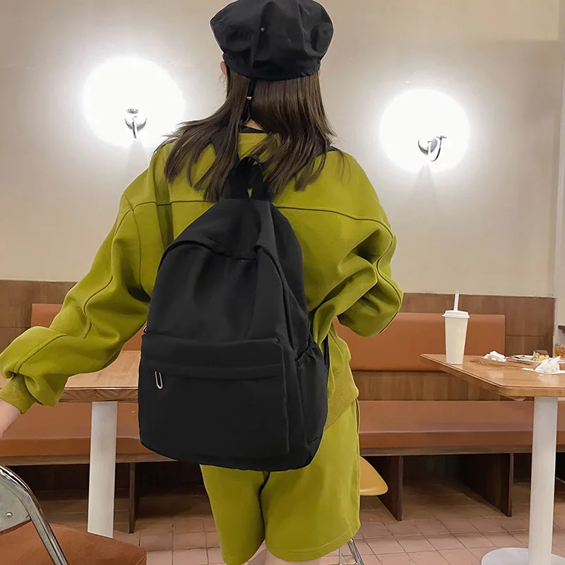 Mochila escolar impermeable de gran capacidad con cremallera - imagen 3