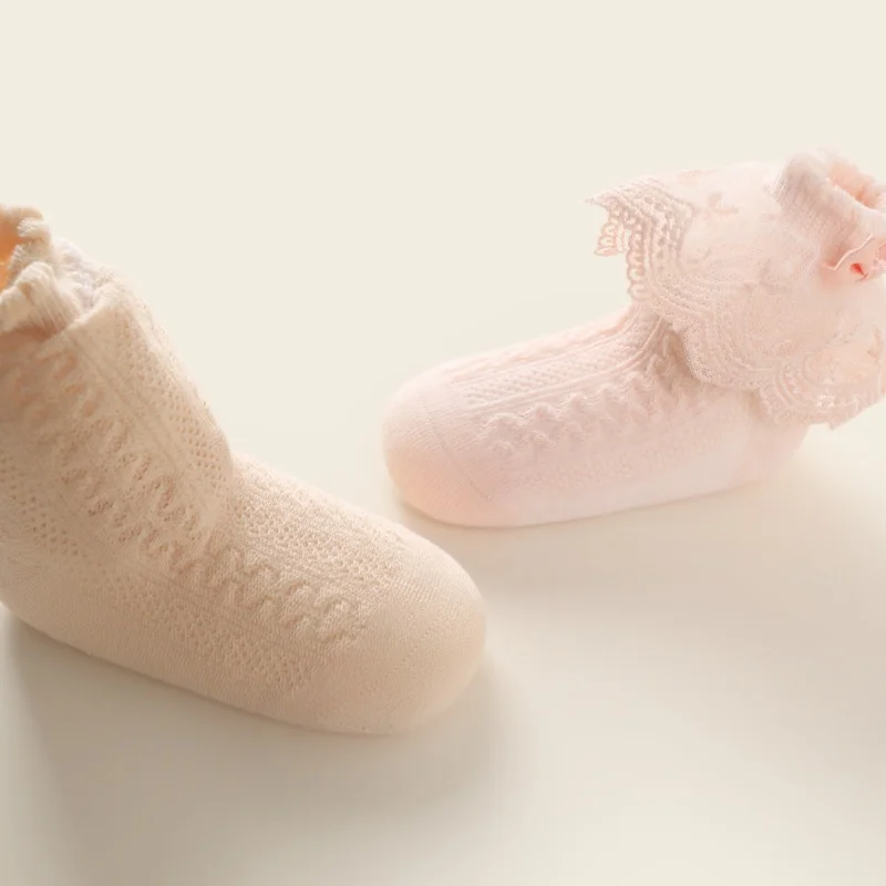 Calcetines altos de niña con lazo de encaje estilo Lolita - imagen 4