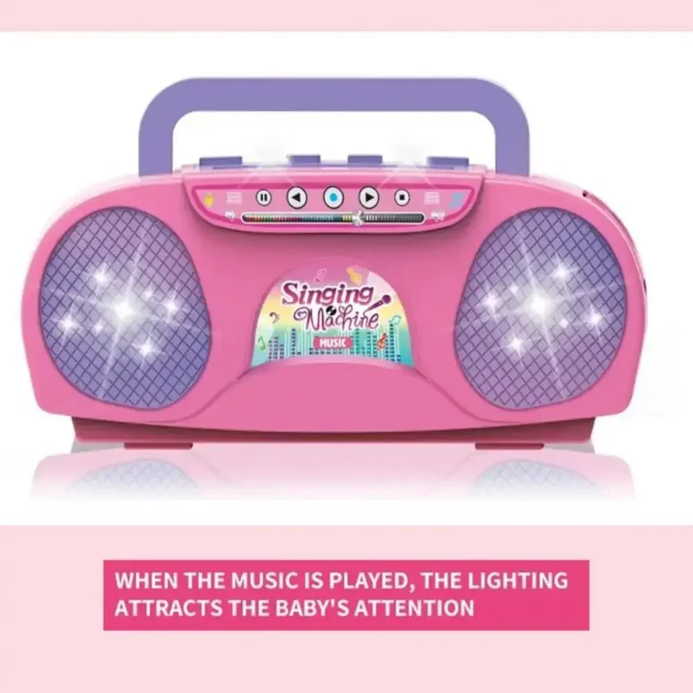 Micrófono karaoke infantil con luz educativo - imagen 4