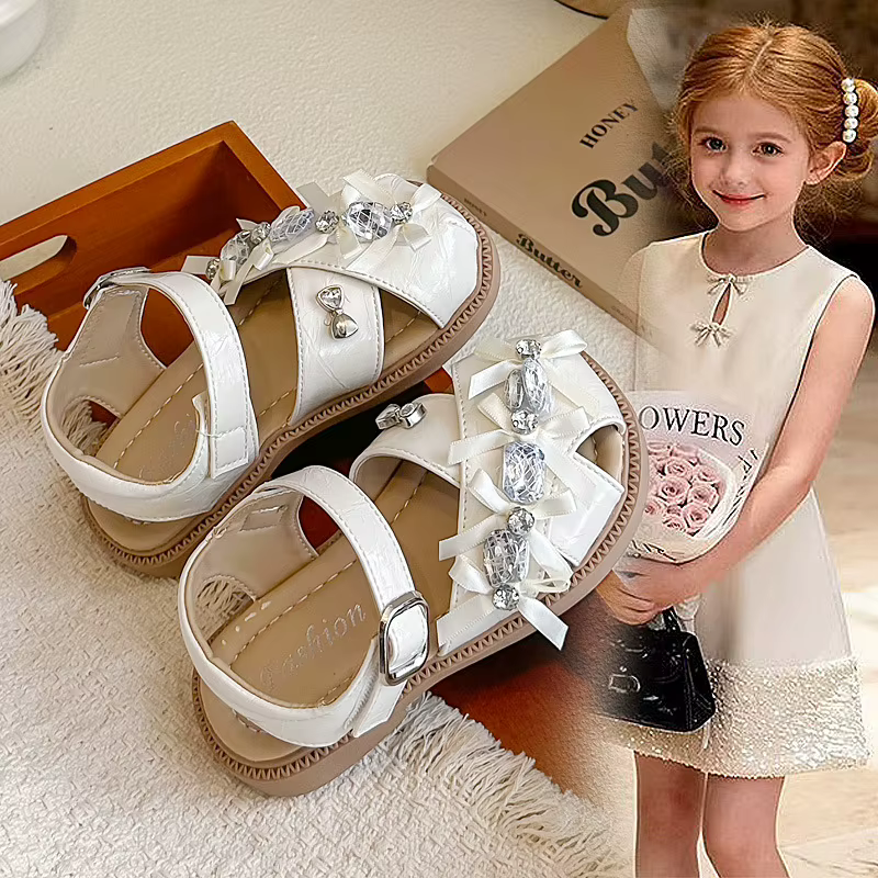 Zapatos de princesa con lazo para niña – estilo de fiesta - imagen 2
