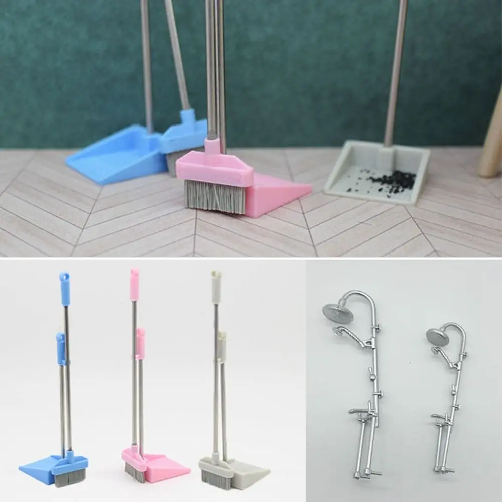 Escoba en miniatura para casa de muñecas Micro Life