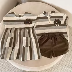 MILANCEL conjunto niño verano rayas