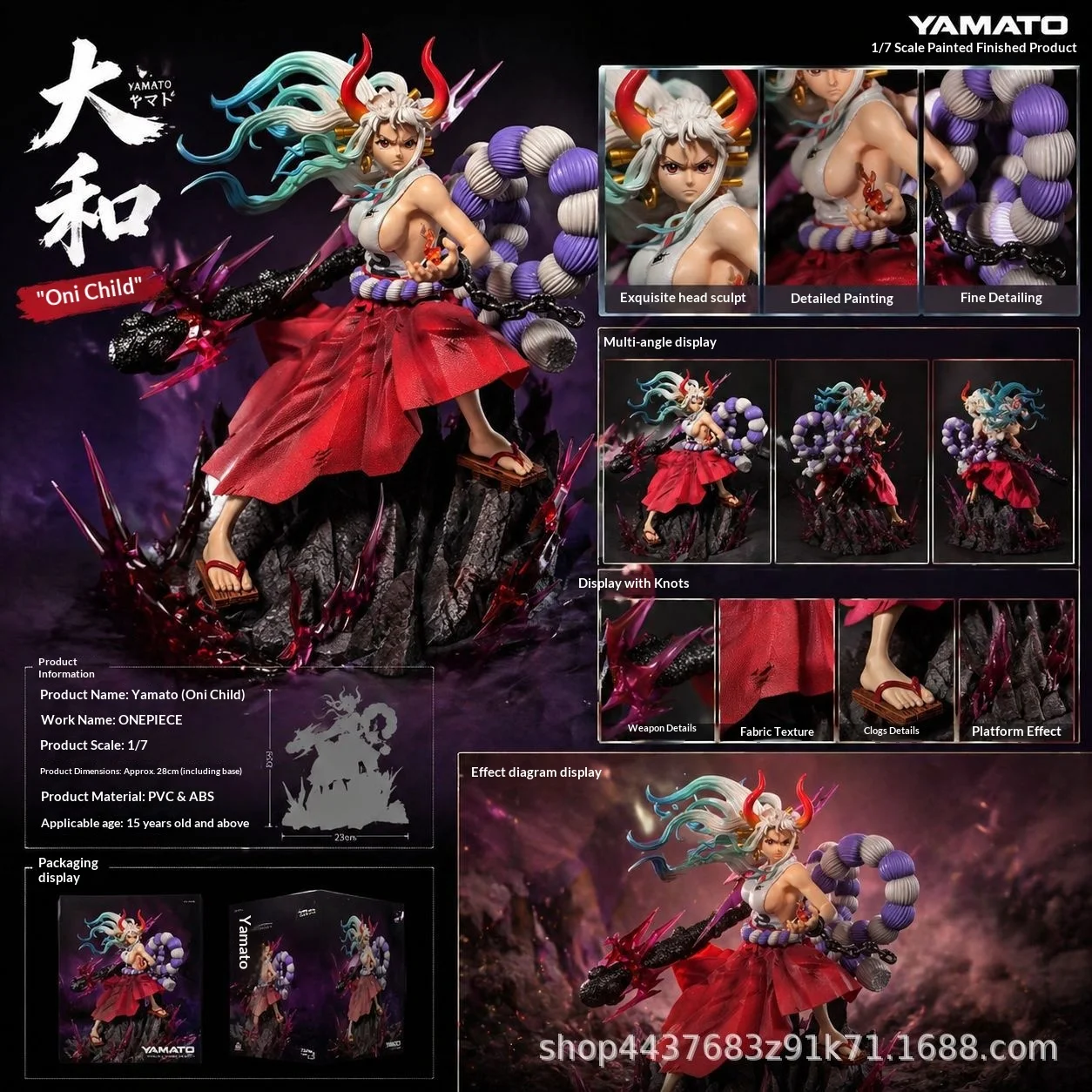 Figura coleccionable Yamato con kimono de anime para exposición - imagen 3