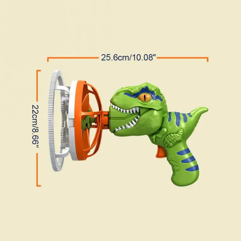 Pistola de burbujas eléctrica dinosaurio con soplado automático - imagen 3