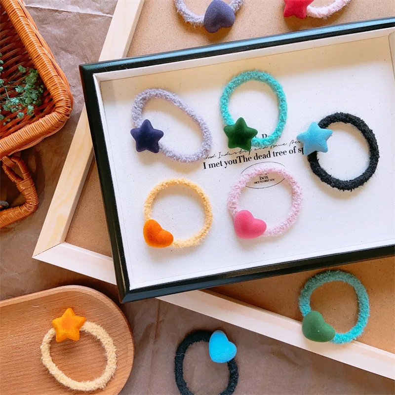 Diademas elásticas para niñas con lazos corazón y estrellas - imagen 2