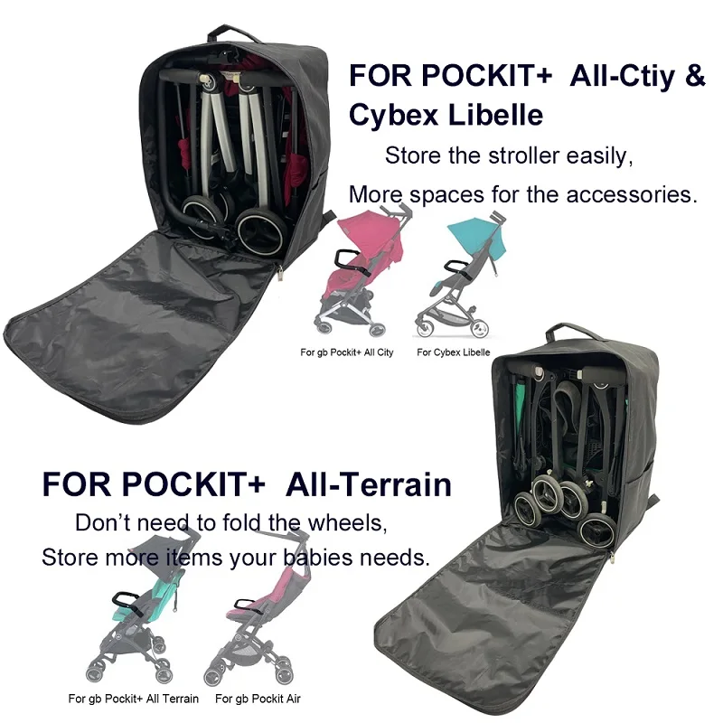 Mochila enganchada al cochecito Pockit