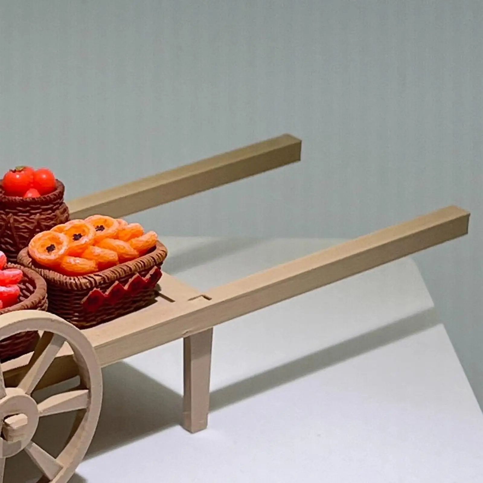 Carrito de verduras de juguete de plástico para casitas de muñecas - imagen 4