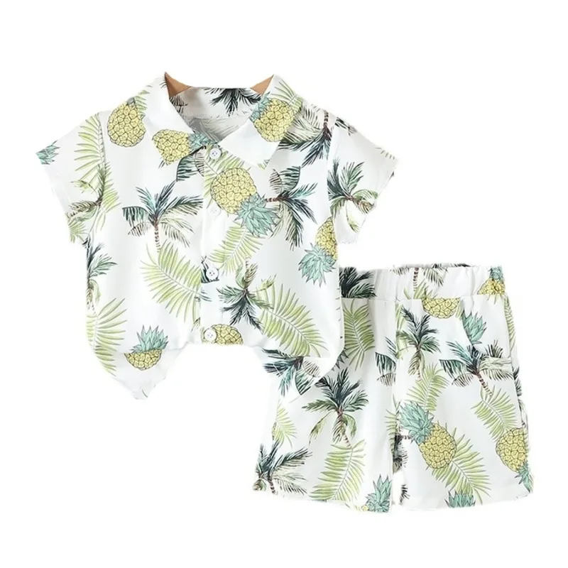 Ropa de verano para niños: camisa y shorts de algodón - imagen 4