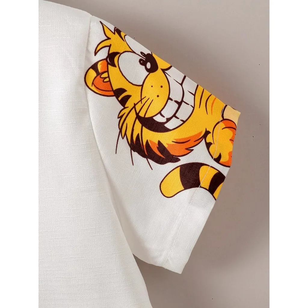 Conjunto niño camisa de manga corta tigre y pantalón corto - imagen 3