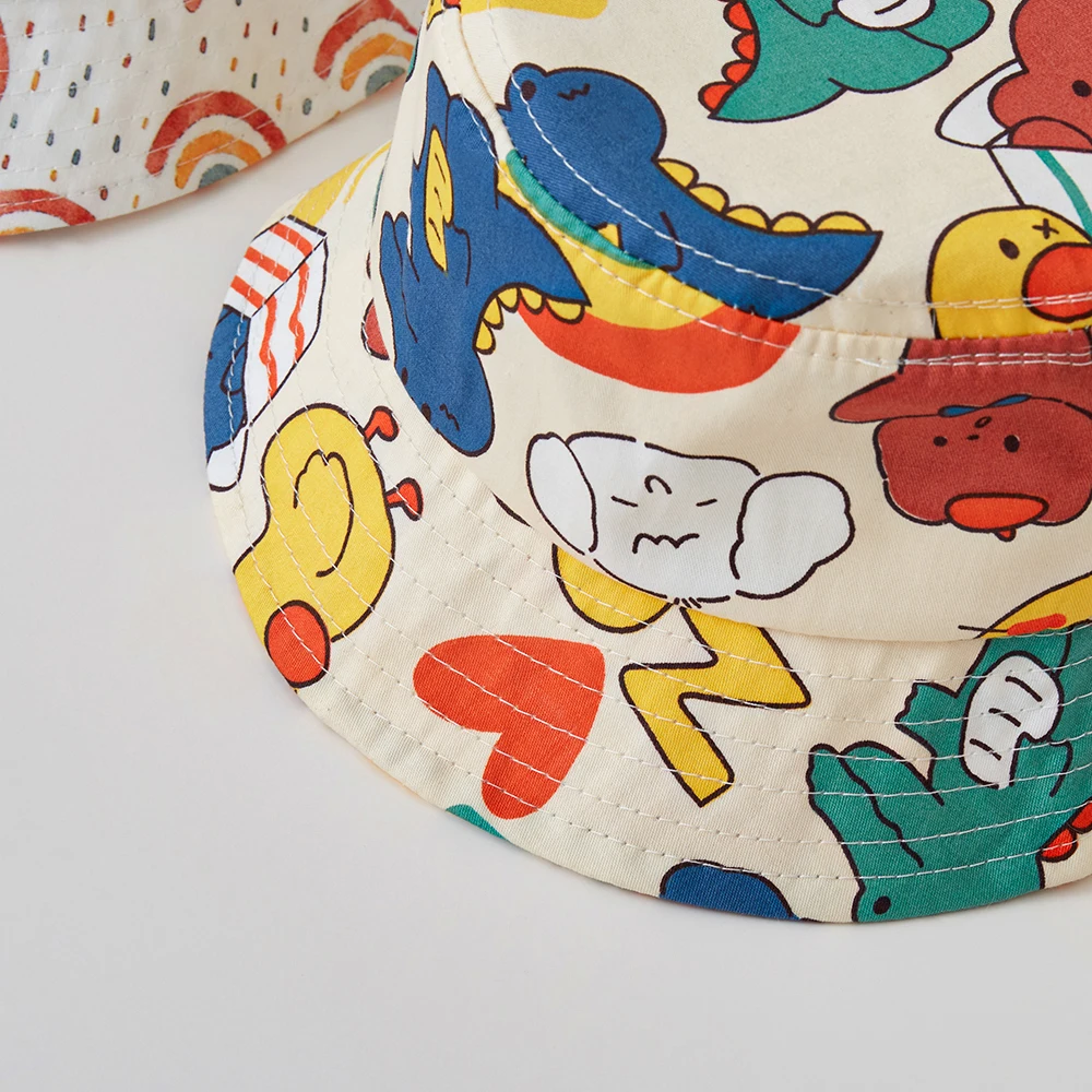 Sombrero de sol Panamá para bebés y niños – gorro cubo playa - imagen 4