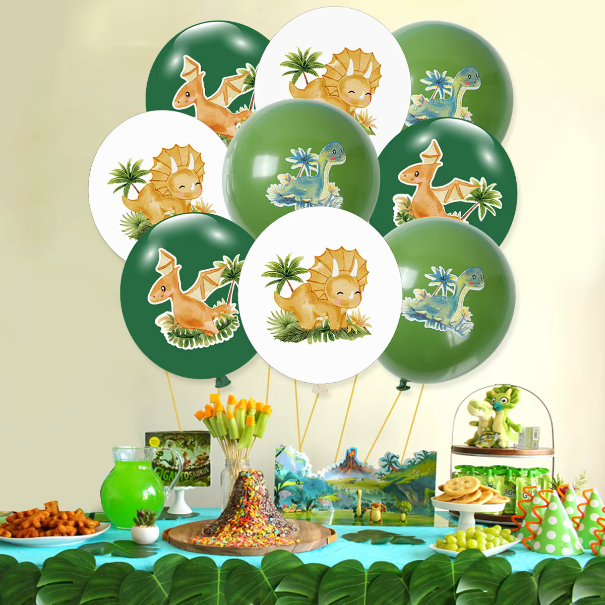 Globos dinosaurio para cumpleaños – Decoración safari infantil - imagen 4