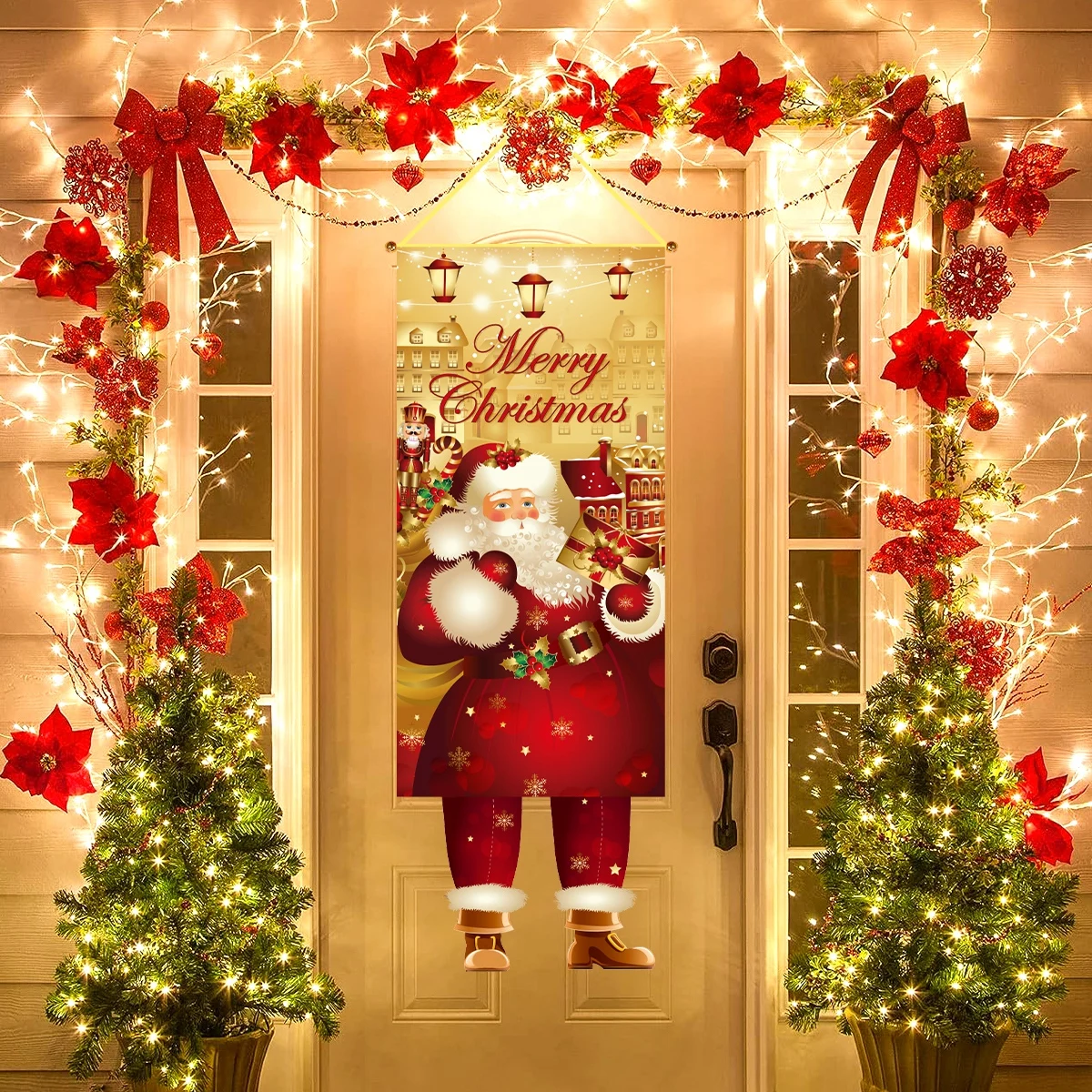 Banderines navideños colgantes para casa, decoración festiva - imagen 4