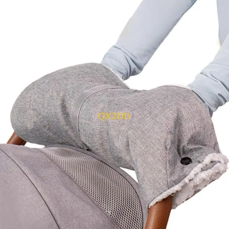 Manoplas para cochecito impermeables con forro de felpa y franela - imagen 2