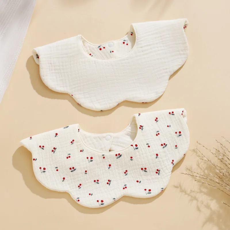 Babero impermeable doble cara para bebés: algodón suave y absorbente - imagen 2