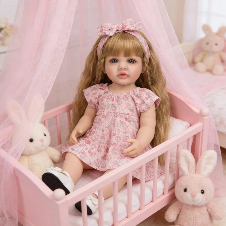 Muñeca bebé reborn NPK Betty de vinilo cuerpo completo realista