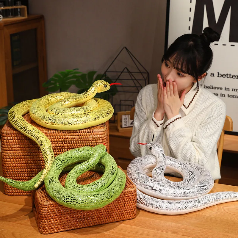 Serpiente de peluche gigante de felpa suave: regalo divertido - imagen 2
