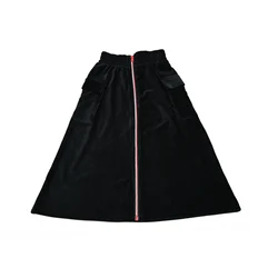 Vestido niña otoño-invierno con falda maxi y bolsillo