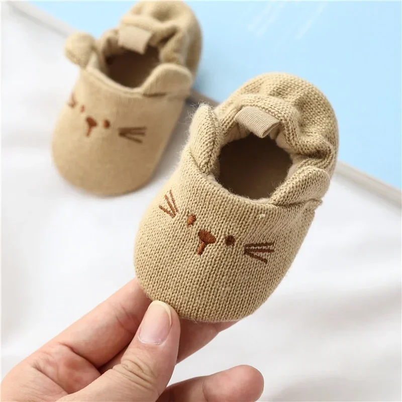 Zapatos de cuna antideslizantes planos con orejas de animal - imagen 4