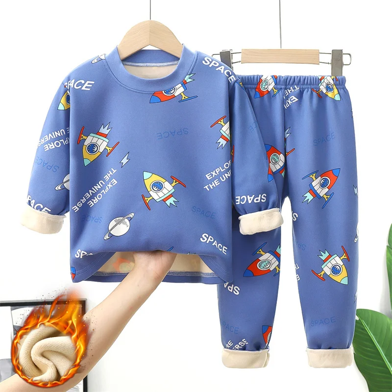 Conjunto abrigo acolchado infantil con diseños animados - imagen 4