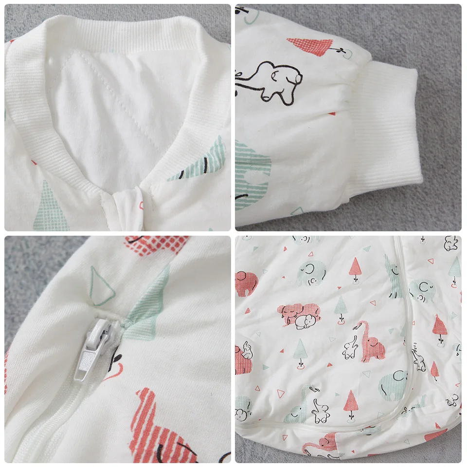 Saco de dormir algodón bebé recién nacido con estampado infantil