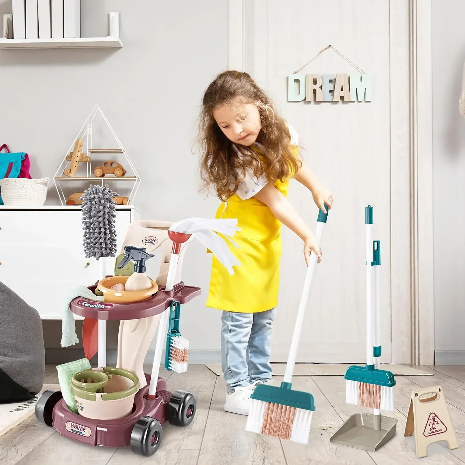 Set juguetes limpieza infantil con aspiradora y escoba - imagen 4