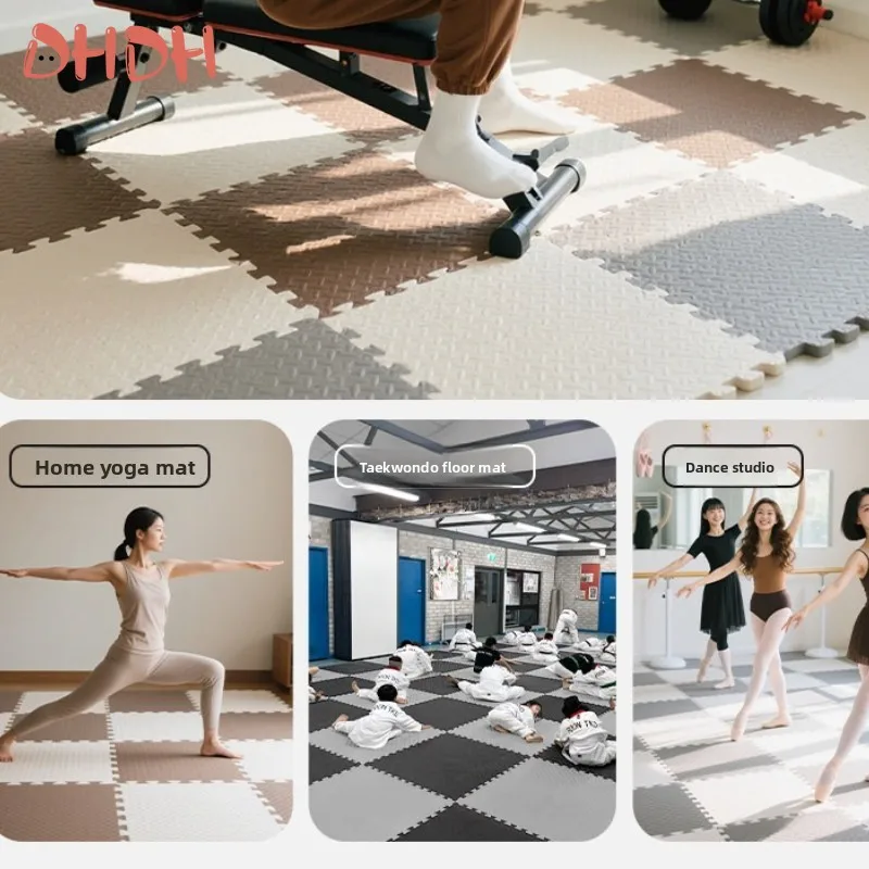 Esterilla de gimnasio antideslizante en caucho entrelazado - imagen 5