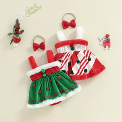 Tregren Vestido de Navidad para bebé niña con estampado jengibre