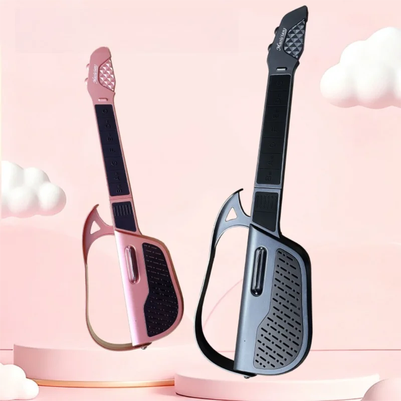 Guitarra infantil sin cuerdas con luces y música plegable para niños - imagen 2