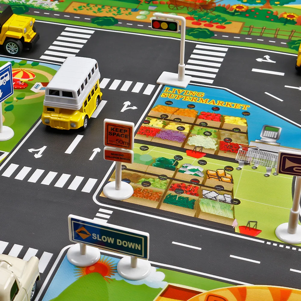 Alfombra de juego para bebe 100x130 - educativa, impermeable y segura - imagen 4