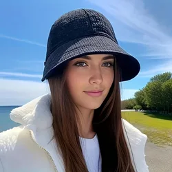Gorra de béisbol mujer con estampado gofres protección solar verano