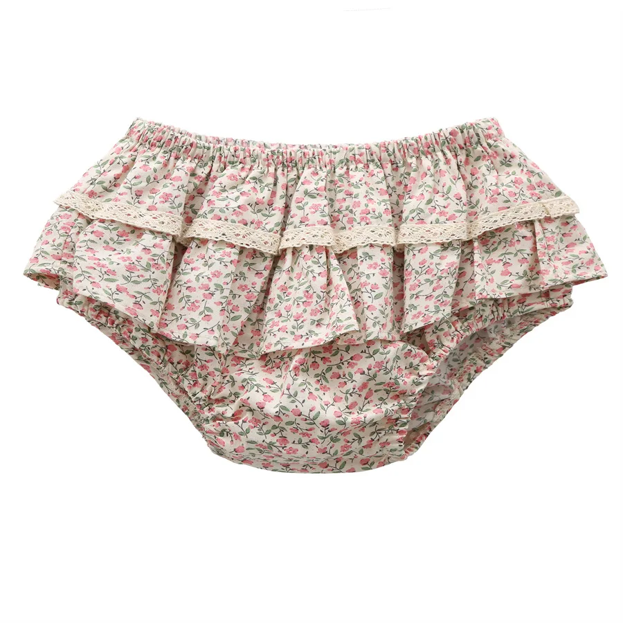 Falda de encaje con volantes florales para niña – estilo tutú - imagen 3
