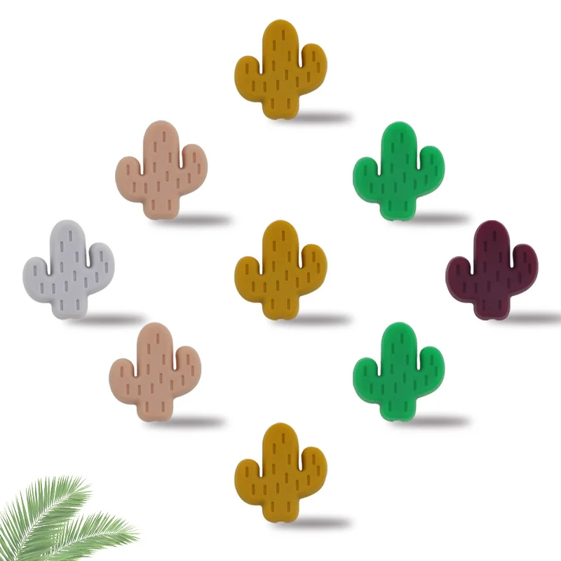 Cuentas de silicona infantiles para bisutería DIY (lazo, cactus, mariposa)