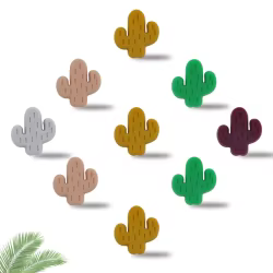 Cuentas de silicona infantiles para bisutería DIY (lazo, cactus, mariposa)