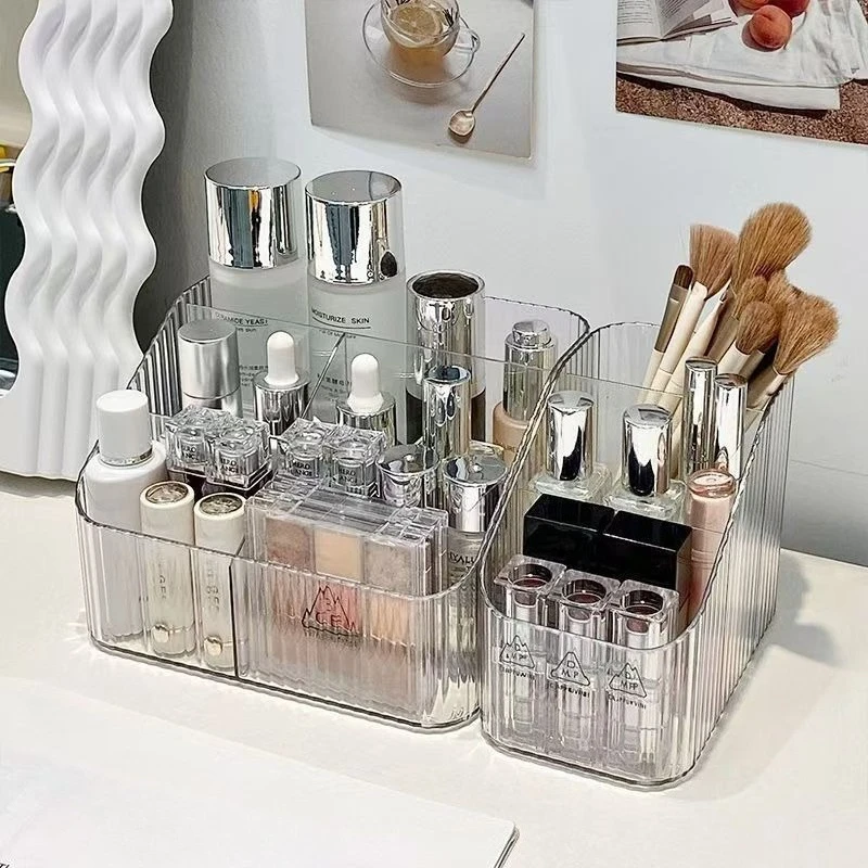 Organizador transparente PET para cosméticos, brochas y pintalabios - imagen 2
