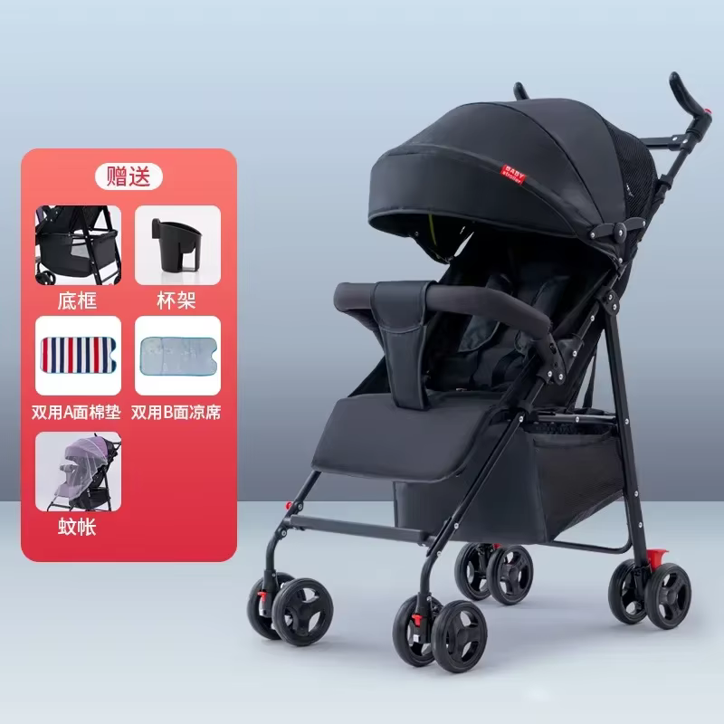 Carrito de bebé ultraligero tipo paraguas con amortiguadores