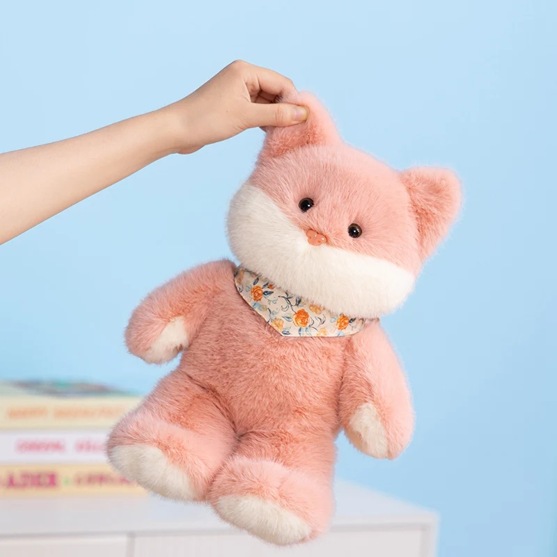 Peluche de gato animado para dormir, almohada suave - imagen 2