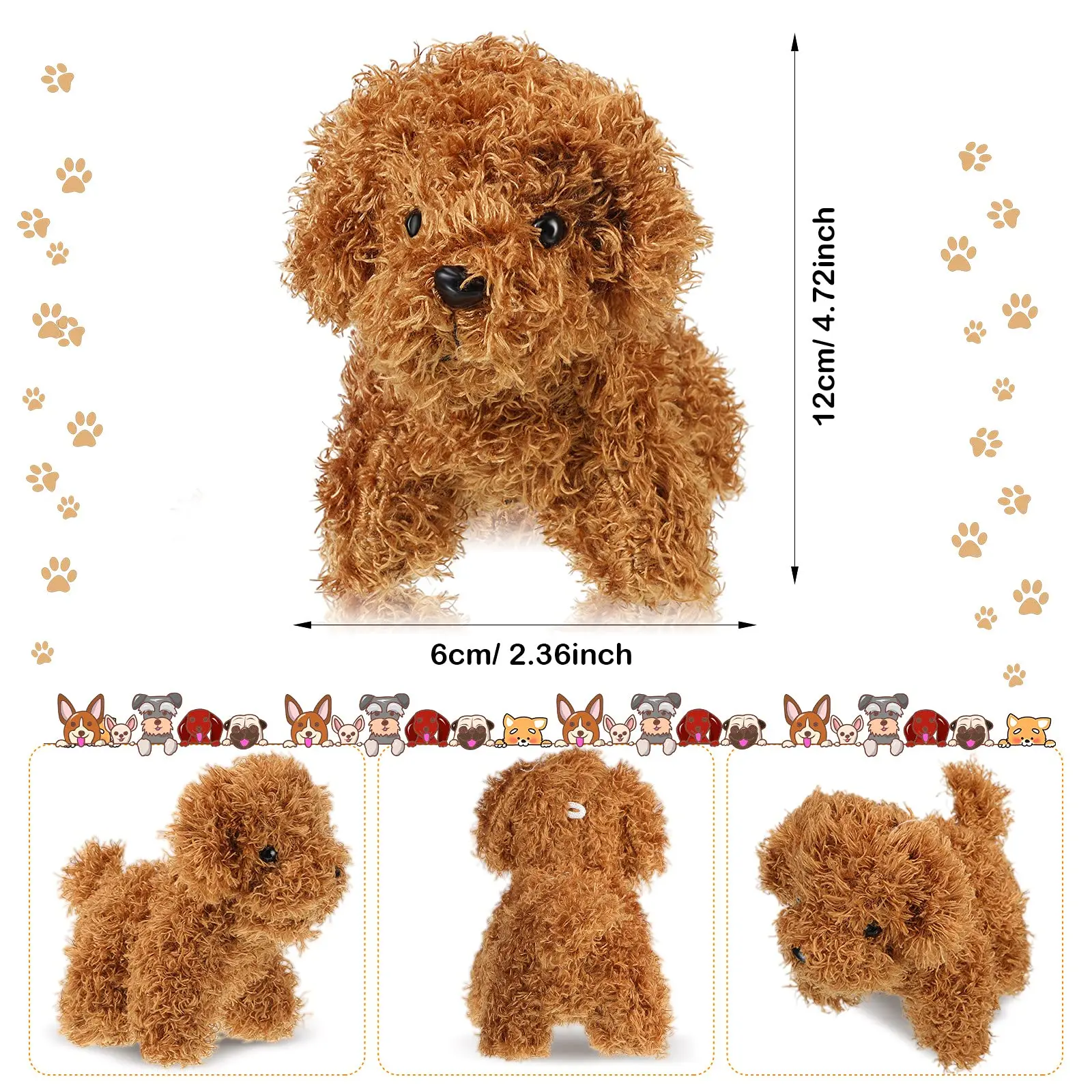 Peluches de perro mini suaves para niños – Regalo ideal - imagen 4