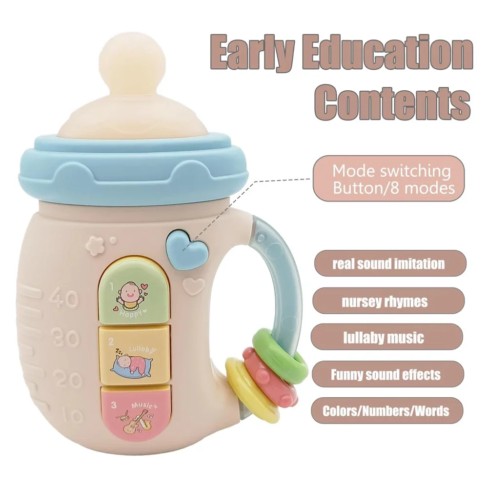 Sonajero musical educativo para bebé: juguete suave relajante - imagen 2