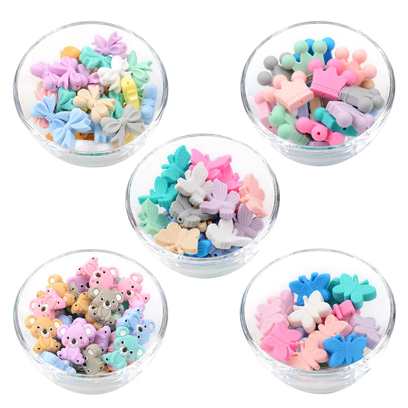 Cuentas de silicona para dentición infantil sin BPA regalo práctico