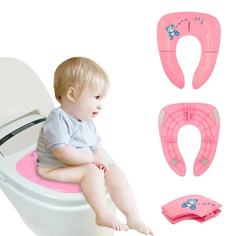 vvocci Asiento de inodoro infantil plegable para entrenamiento al baño - imagen 2