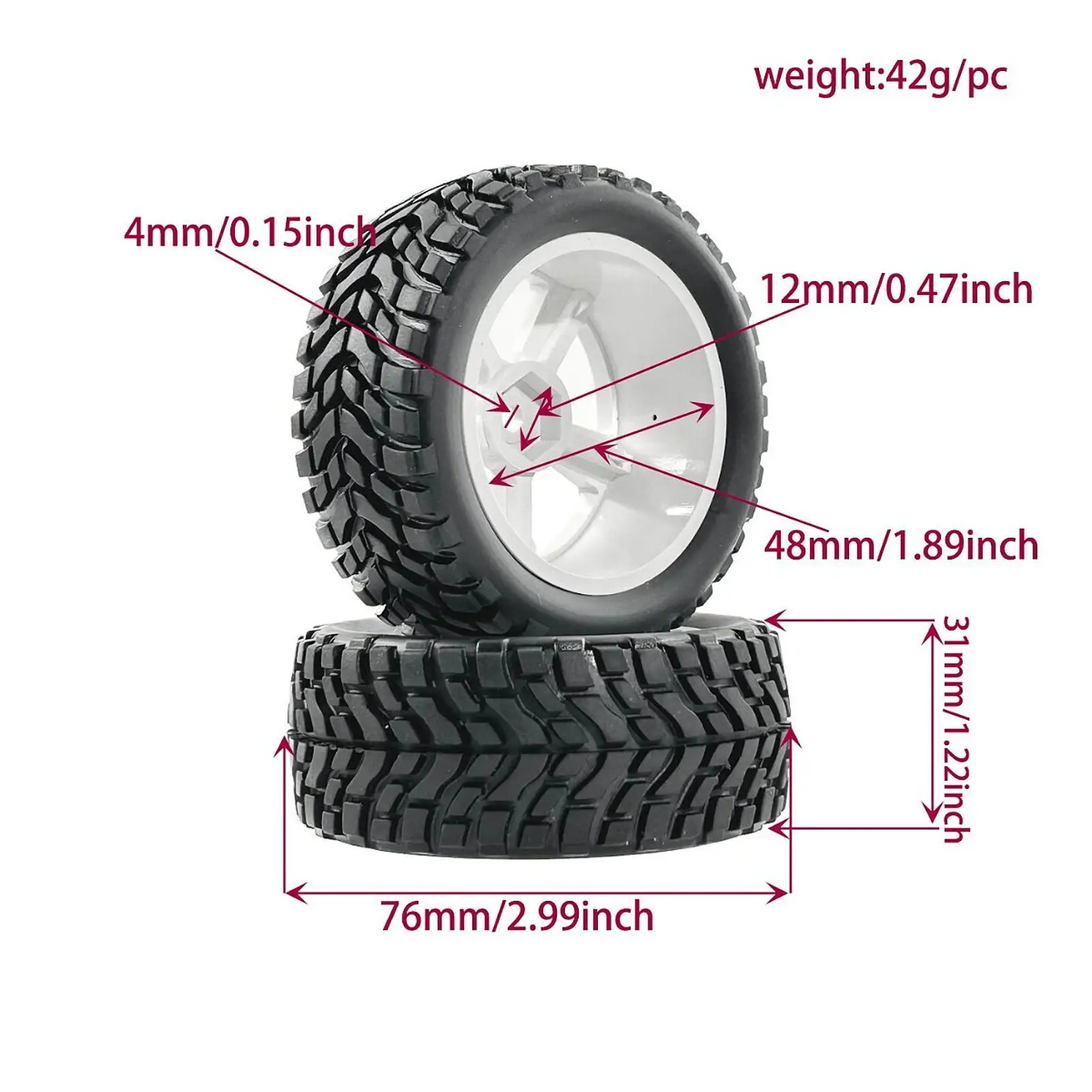 Neumáticos para Coches RC en detalle
