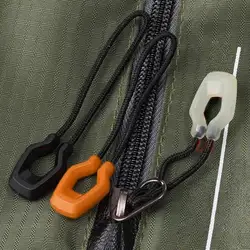 Tiradores de cremallera luminosos para mochila, chaqueta y tienda