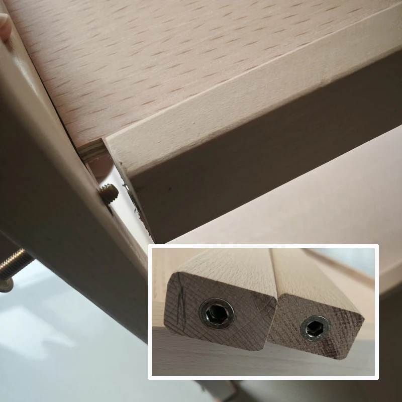 Mesa cambiador de madera de haya con alfombrilla suave - imagen 5
