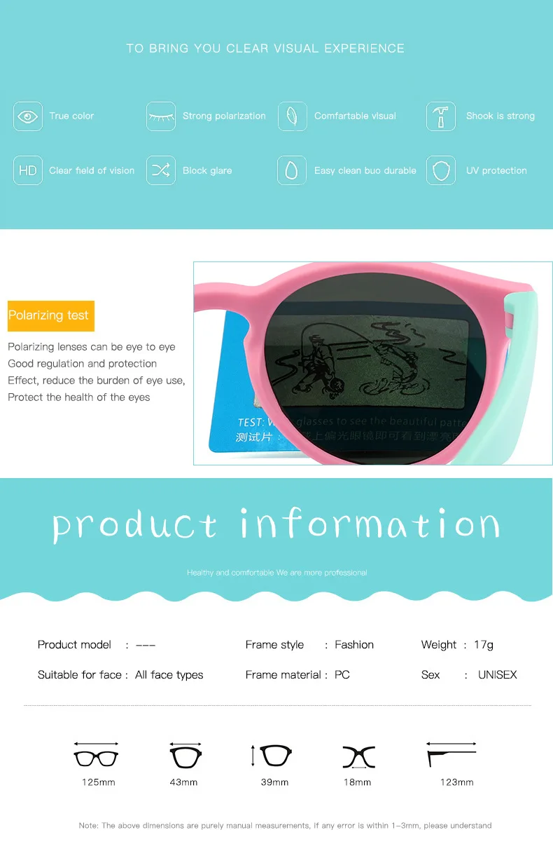 Gafas redondas infantiles con acabado suave