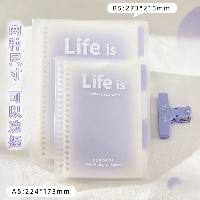Cuaderno A5 transparente de hojas sueltas color degradado secundaria - imagen 3