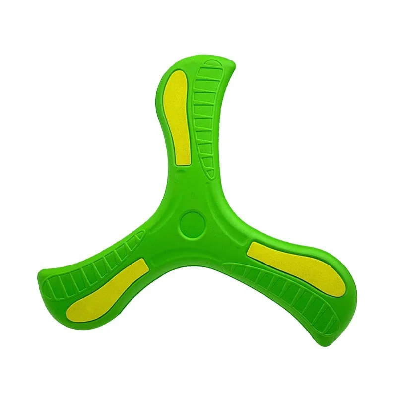 Disco volador boomerang de goma suave irrompible que brilla - imagen 4