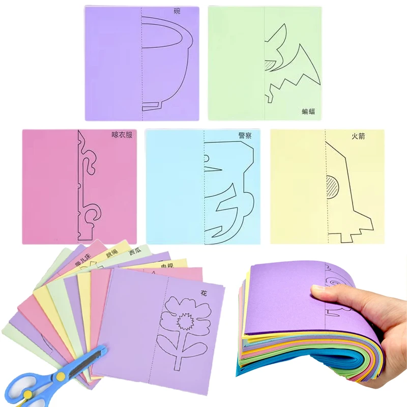 Juego de tijeras y papel recortable para niños – Actividades manuales - imagen 5