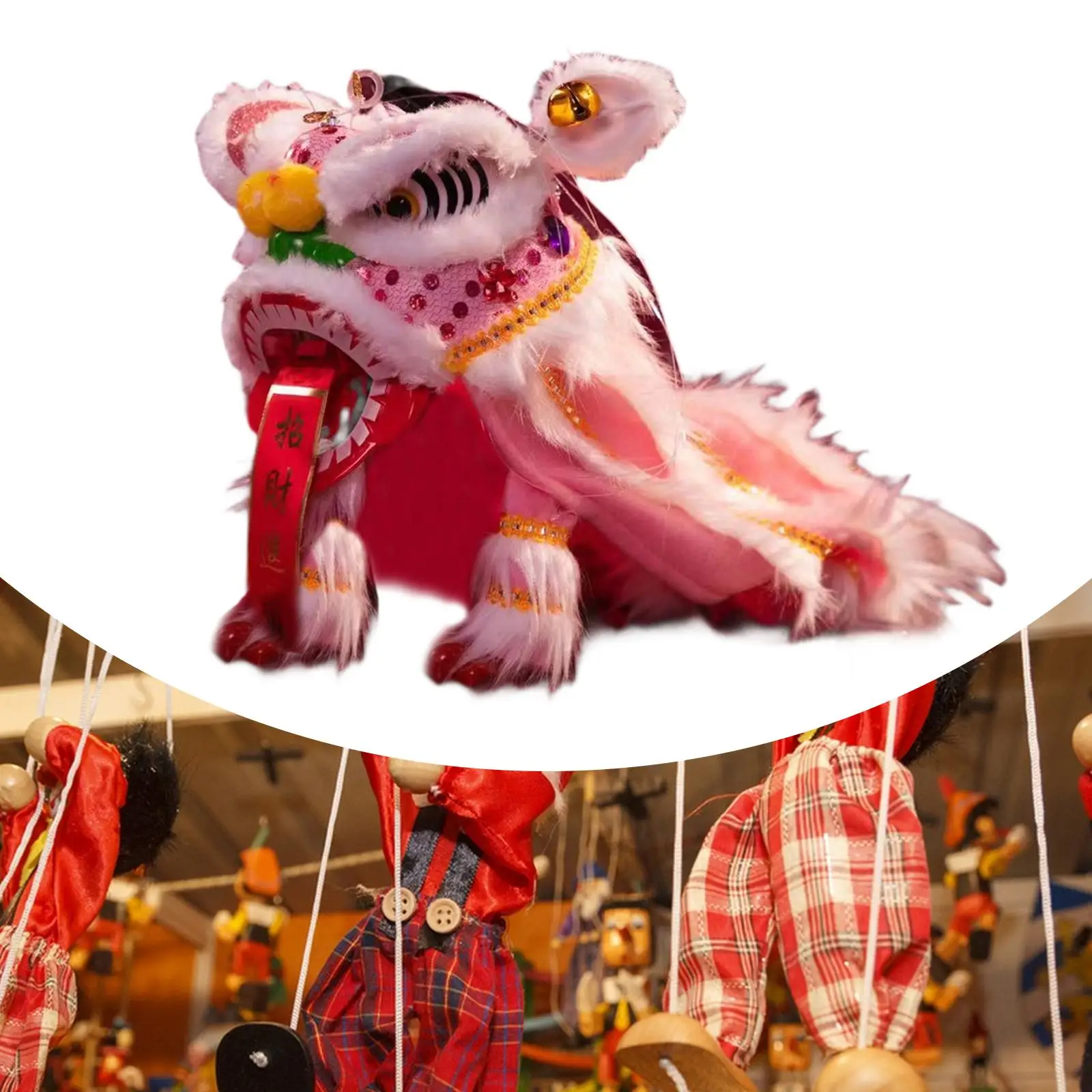 Marioneta de león para danza con cuerda manual – Año Nuevo Chino - imagen 5