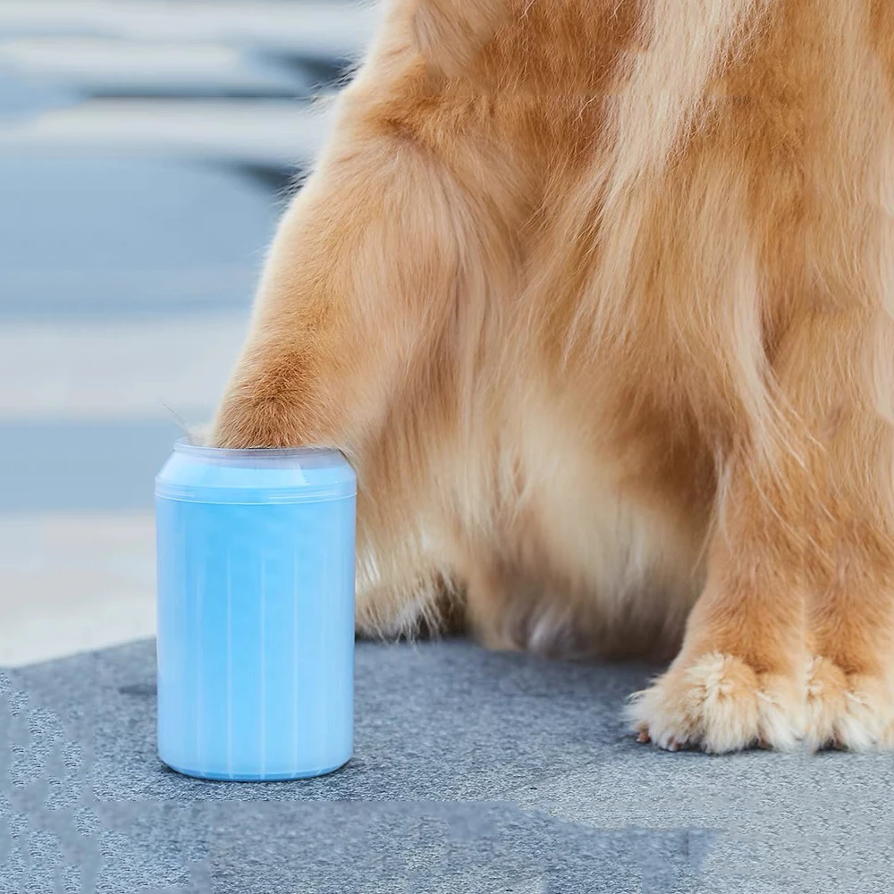 Detalle de la taza para lavar patas