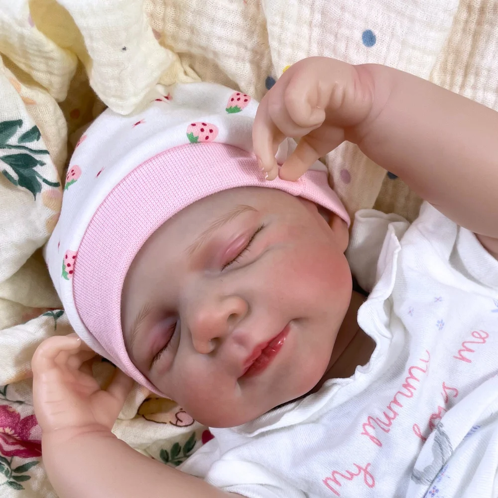 Muñeca reborn de vinilo realista recién nacida Pascale, cuerpo entero - imagen 5